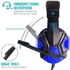 Auriculares Gamer CG833 para PC y PS4, con luz led. - MOLA VARIEDADES