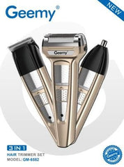 Maquina De Afeitar Geemy 3en1 Patillera Gm-6582 Hair Trimmer - MOLA VARIEDADES