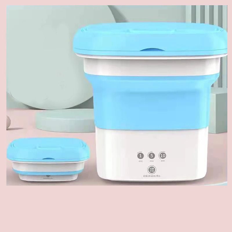 Mini lavadoras portátiles plegables – Deshidratador de lavadora portátil  tipo cubo de gel de sílice, adecuado para ropa de bebé, estudiantes y  viajes
