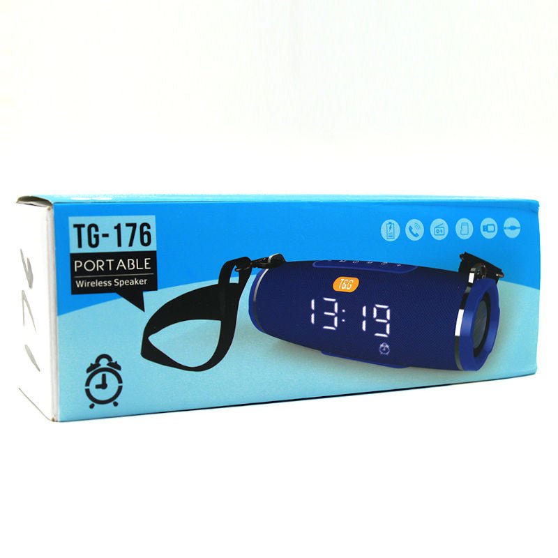 Parlante Portatil T&G Bluetooth Tg-176 Portable - Reloj - Fm – Temperatura - MOLA VARIEDADES